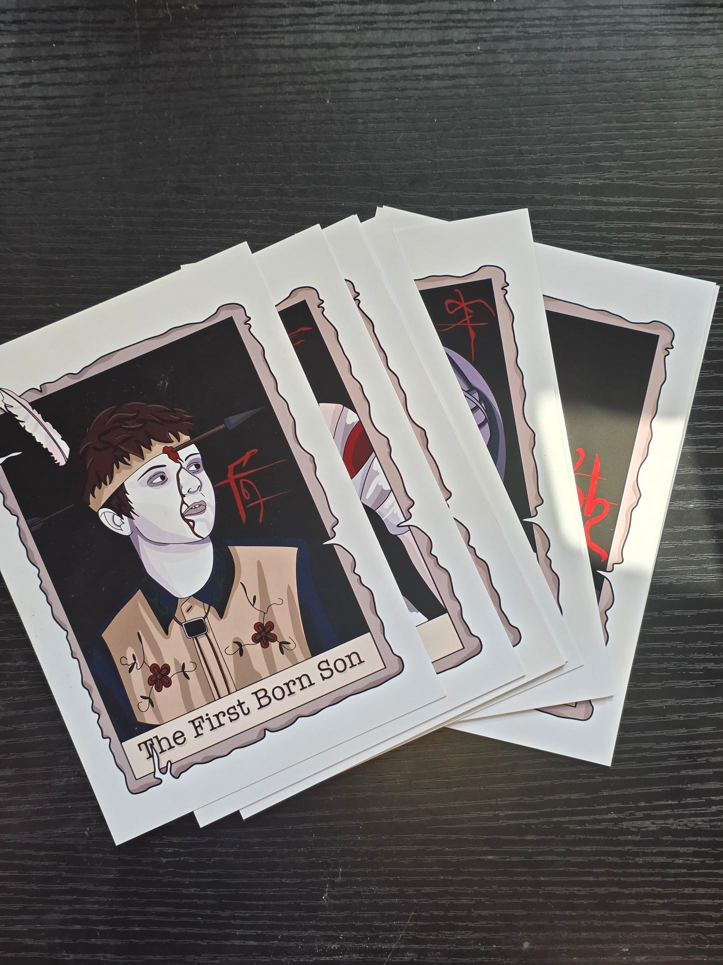 A6 Thirteen ghosts "tarot deck" prints