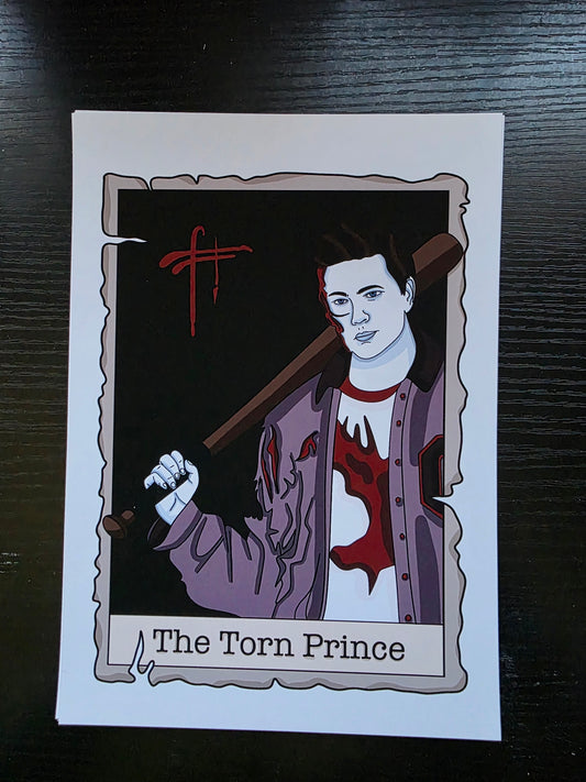The Torn Prince tarot design