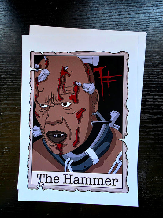The Hammer tarot design