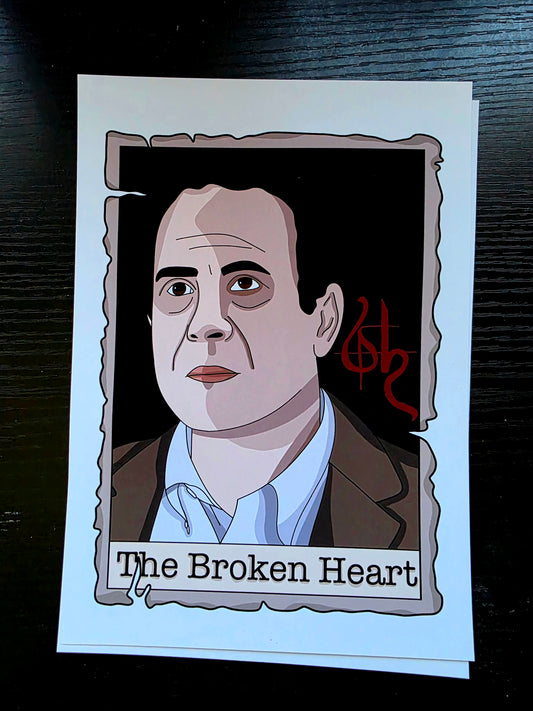 The Broken Heart tarot design