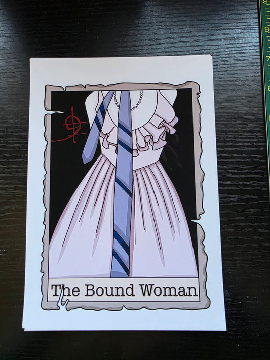 The Bound Woman tarot design